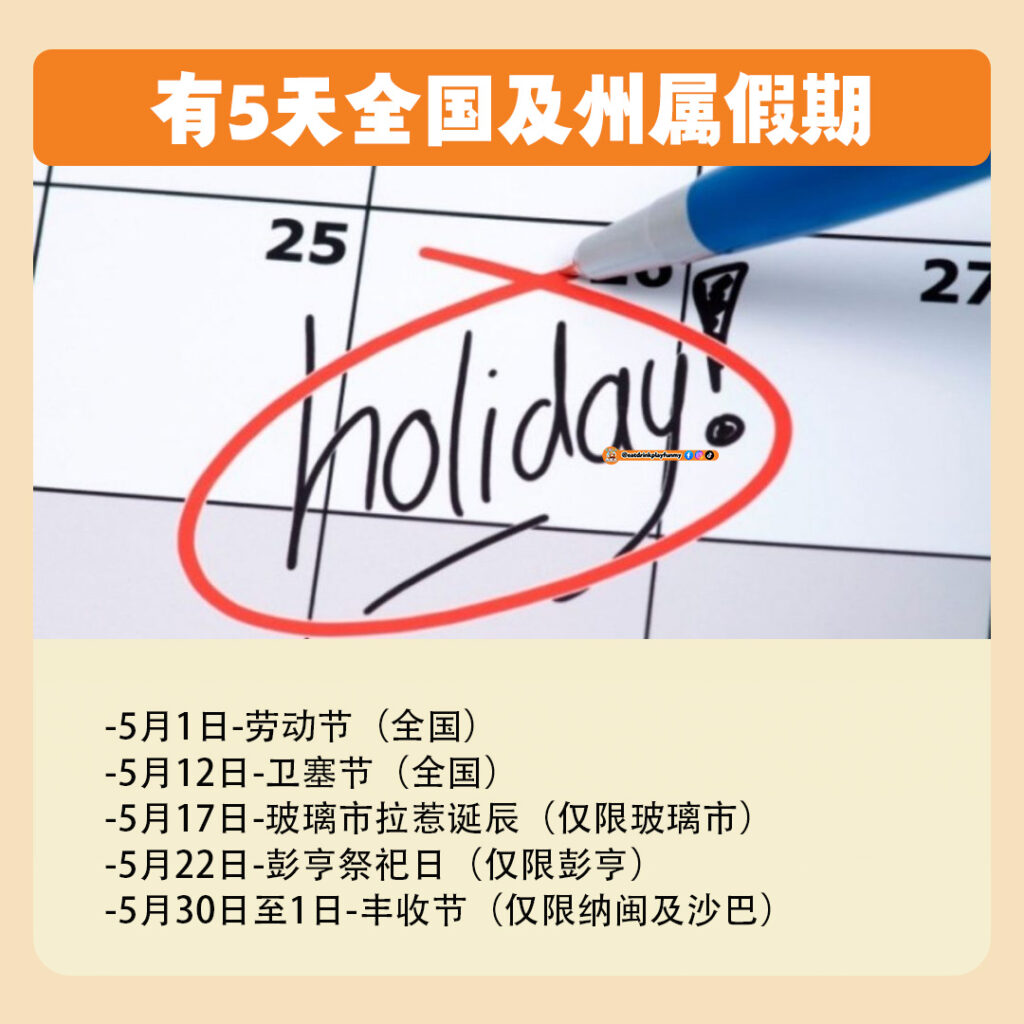 大马吃喝玩乐 - 2025年5月重点事件抢先看