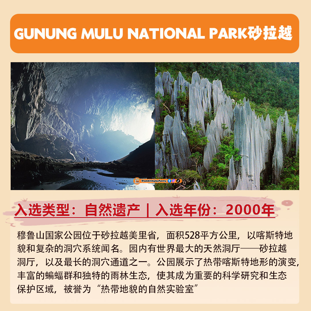 大马吃喝玩乐 - 马来西亚六大世界遗产