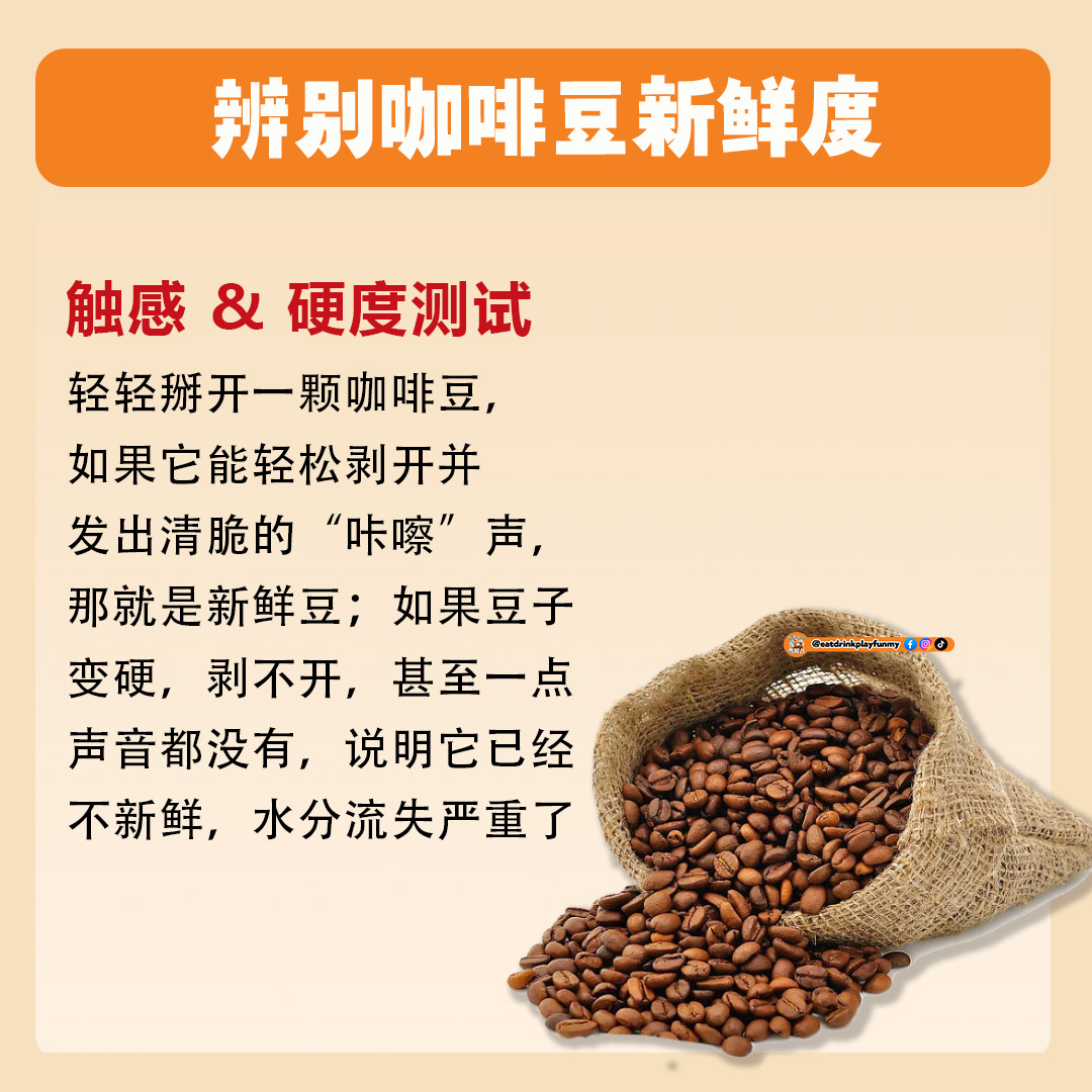 大马吃喝玩乐 - 辨别咖啡豆新鲜度
