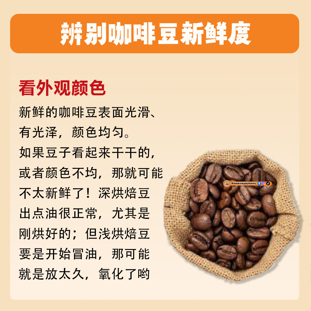 大马吃喝玩乐 - 辨别咖啡豆新鲜度