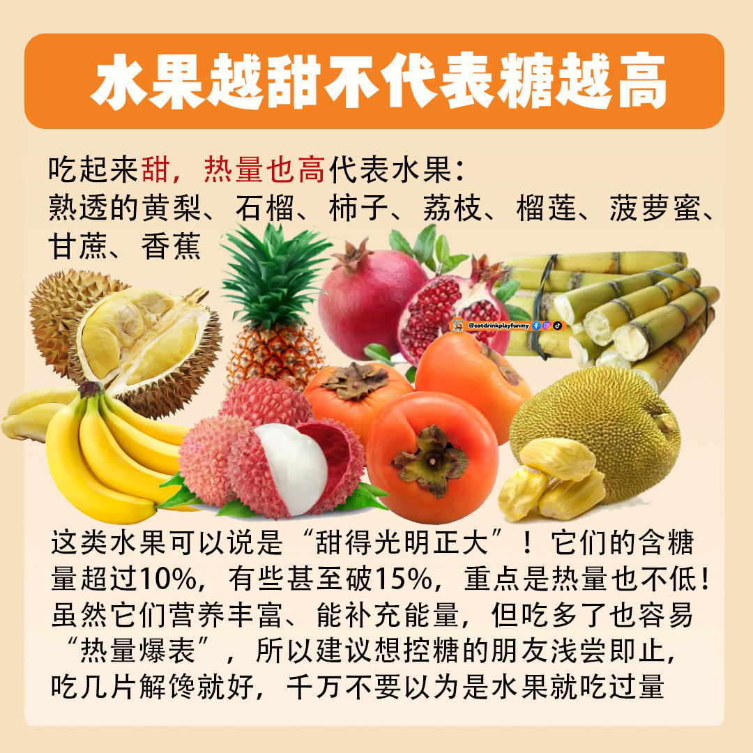 大马吃喝玩乐 - 水果越甜 不代表糖份高